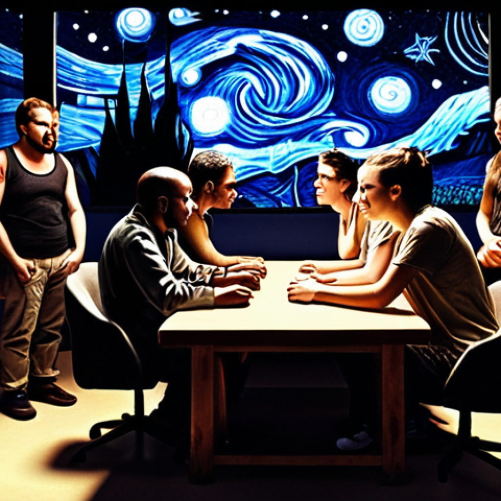 **Prompt 1:** "A diverse group of open-source contributors collaborates on code under a starry night, celebrating the spirit of community."