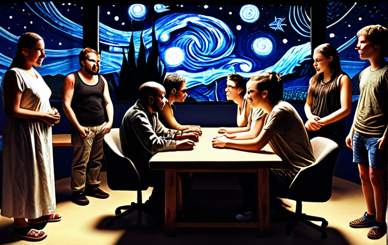 **Prompt 1:** "A diverse group of open-source contributors collaborates on code under a starry night, celebrating the spirit of community."