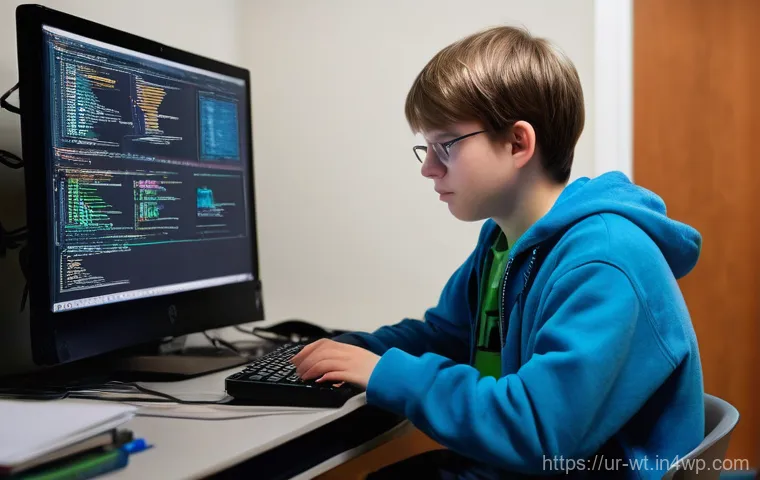 오픈소스 기여를 위한 사례 연구 분석 - **A young, focused university student, reminiscent of a historical figure like Linus Torvalds, deepl...