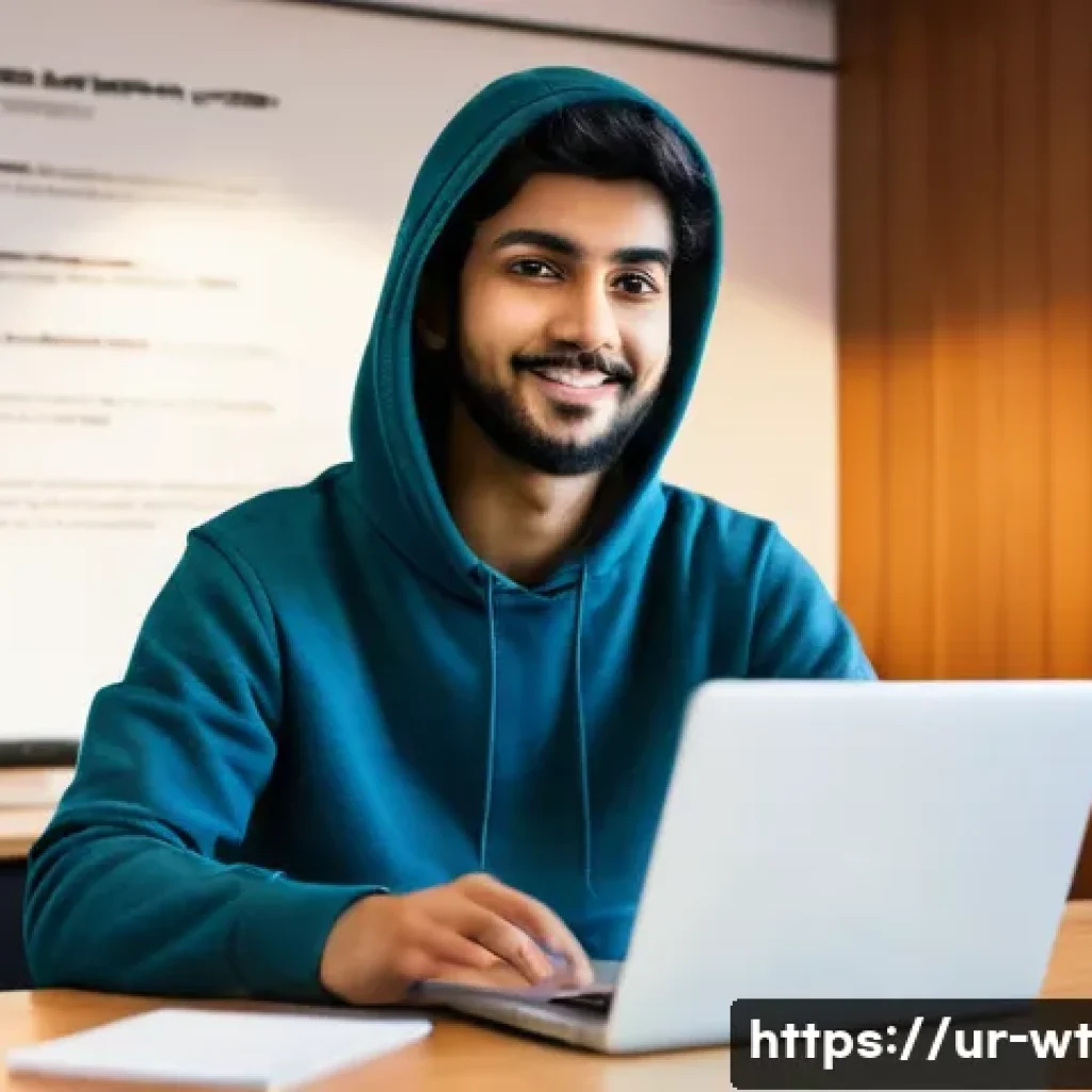 오픈소스 기여를 위한 코드 작성 베스트 프랙티스 - **Prompt 1: The Aspiring Open Source Contributor**
"A shot of a young, enthusiastic South Asian ...